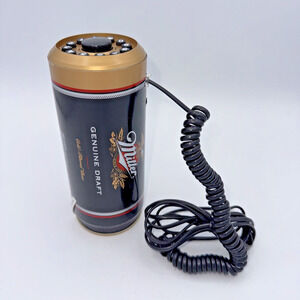 Vintage Miller Genuine Draft Beer Can Phone 1998 Novelty Telephone MGD With Box